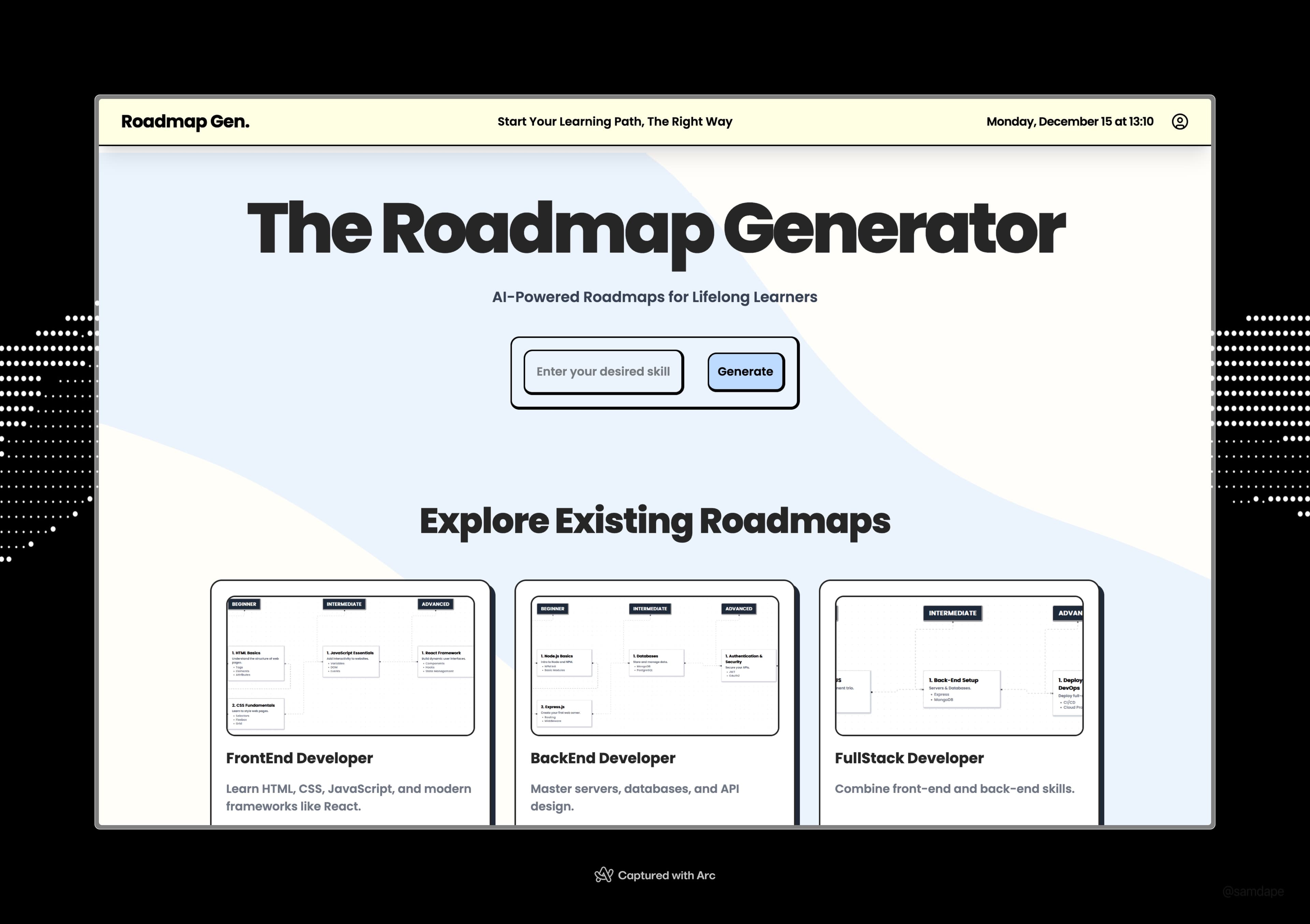 AI Roadmap Generator